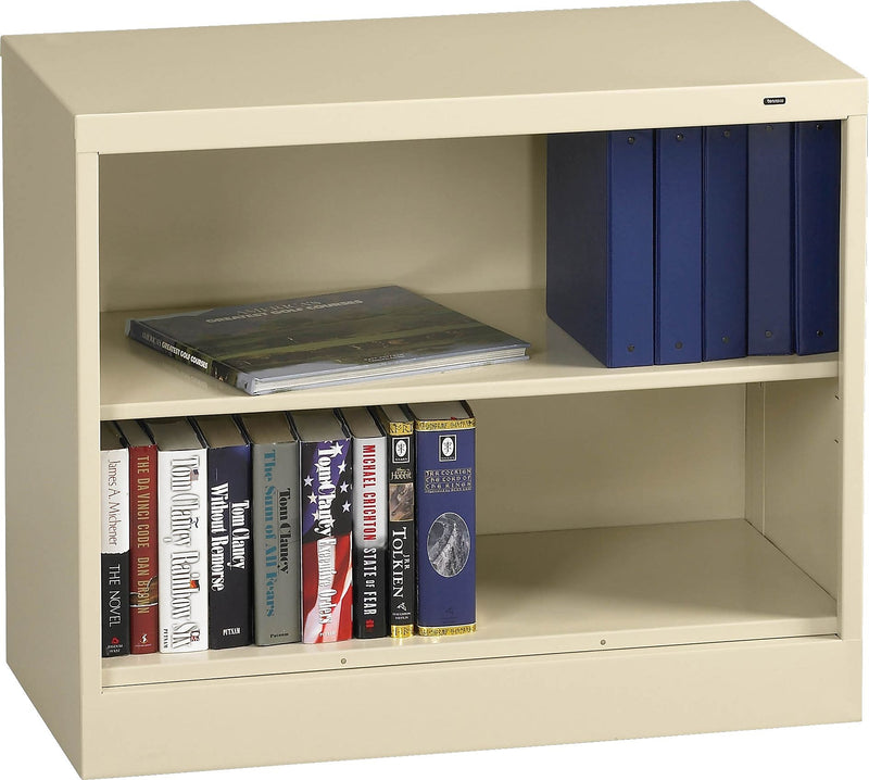 Tennsco 30"H 2-Shelf Welded Bookcase, Putty (TNN-BC1830PY)