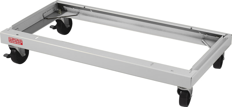 Tennsco Caster Kit for 18" Deep Cabinets, Light Grey, 6 11/16"H x 36"W x 18"D