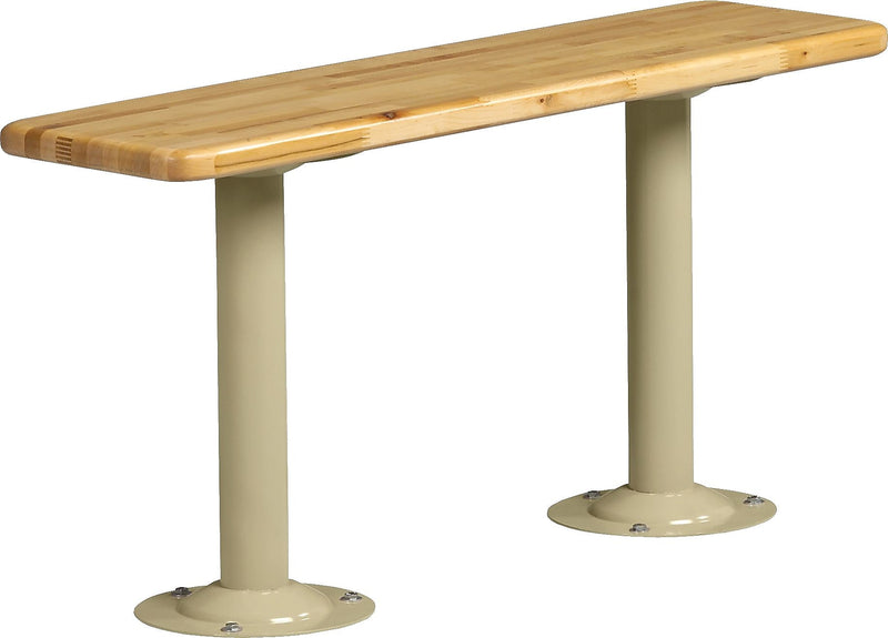 Tennsco Locker Bench Only, Hard Maple Laminate, 1 1/4"H x 48"W x 9 1/2"D