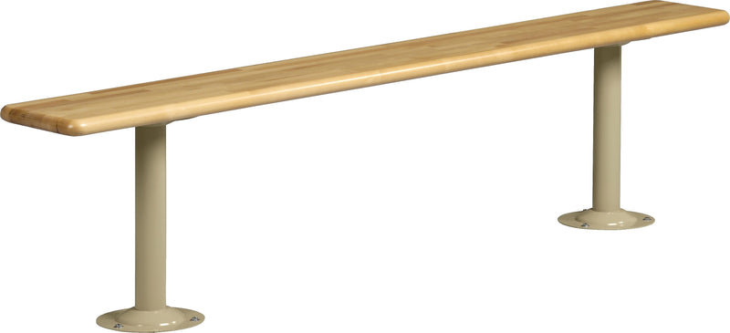 Tennsco Locker Bench Only, Hard Maple Laminate, 1 1/4"H x 60"W x 9 1/2"D