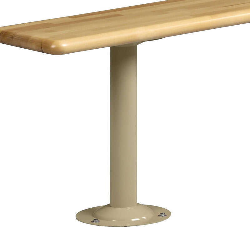 Tennsco Locker Bench Pedestal Only, Sand, 16 1/4"H x 9 1/2"W