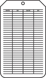 Accuform 5 3/4" x 3 1/4" Cardstock Equipment Status Tag "EMERGENCY..", Green/Black On White, 25/Pack (MGT207CTP)