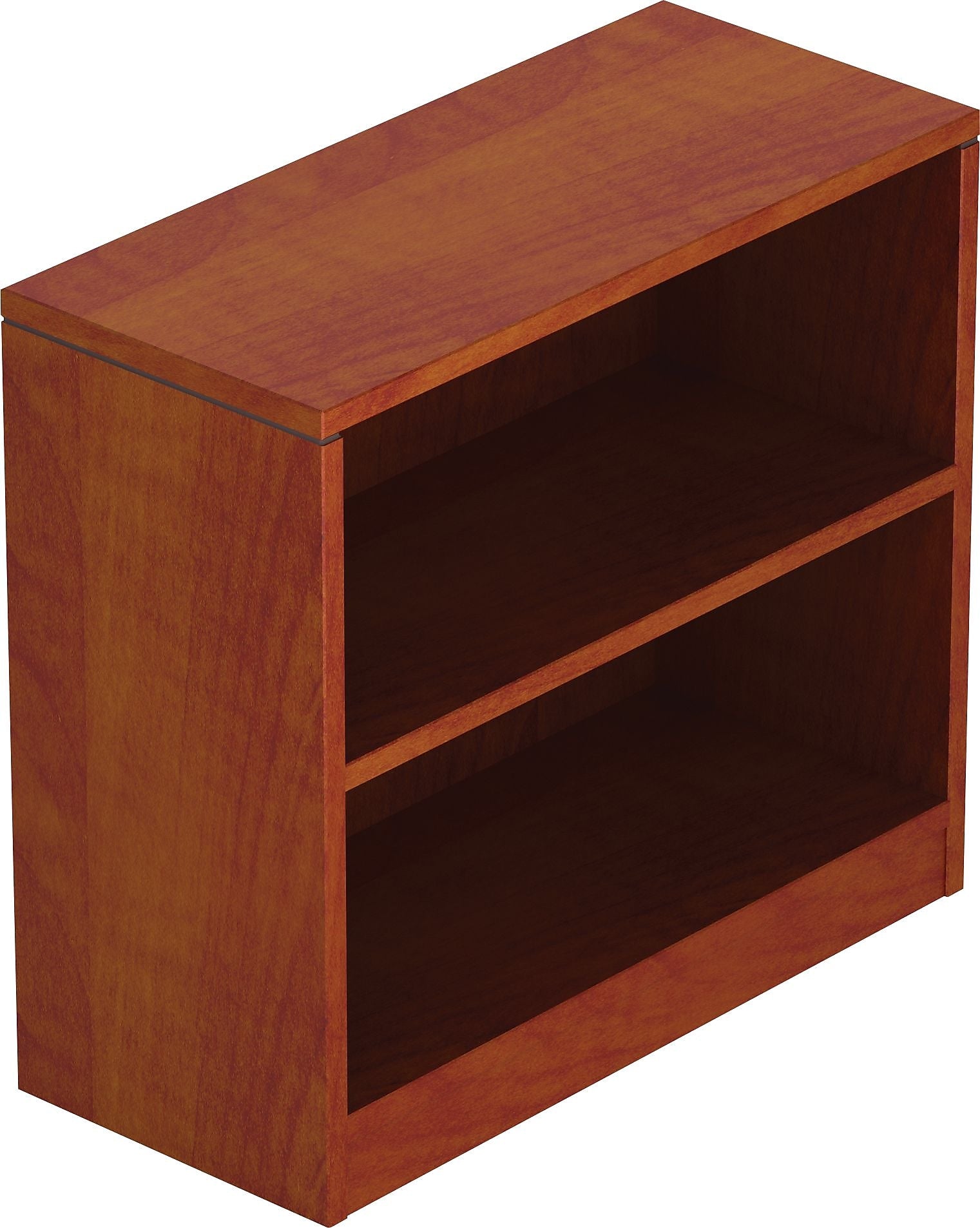 Offices To Go Superior Laminate Bookcase, American Dark Cherry, 1 Shelf, 30"H