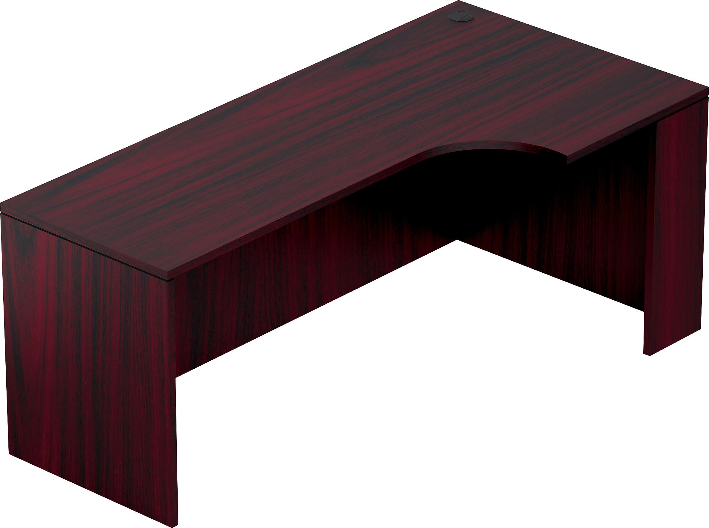 Offices To Go Superior 71"W Credenza with Right Corner Extension, American Mahogany (TDSL7136CER-AML)