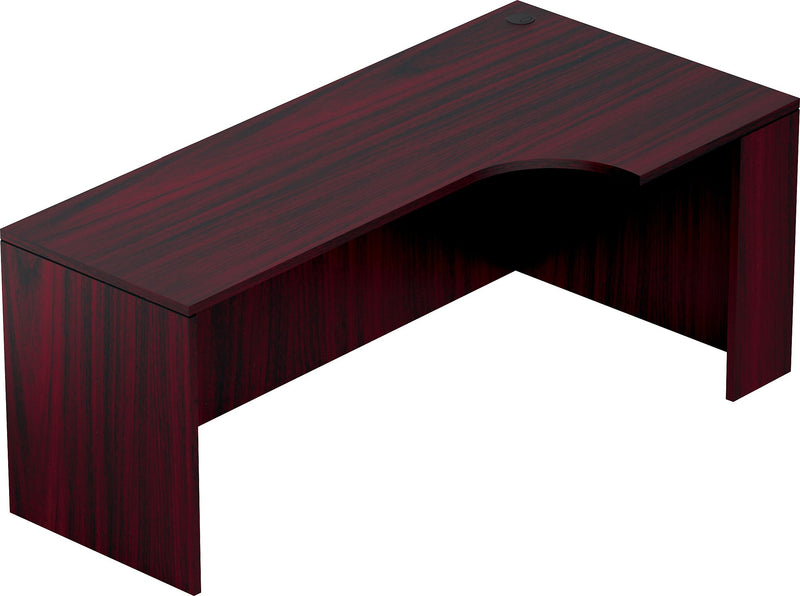 Offices To Go Superior 71"W Credenza with Right Corner Extension, American Mahogany (TDSL7136CER-AML)