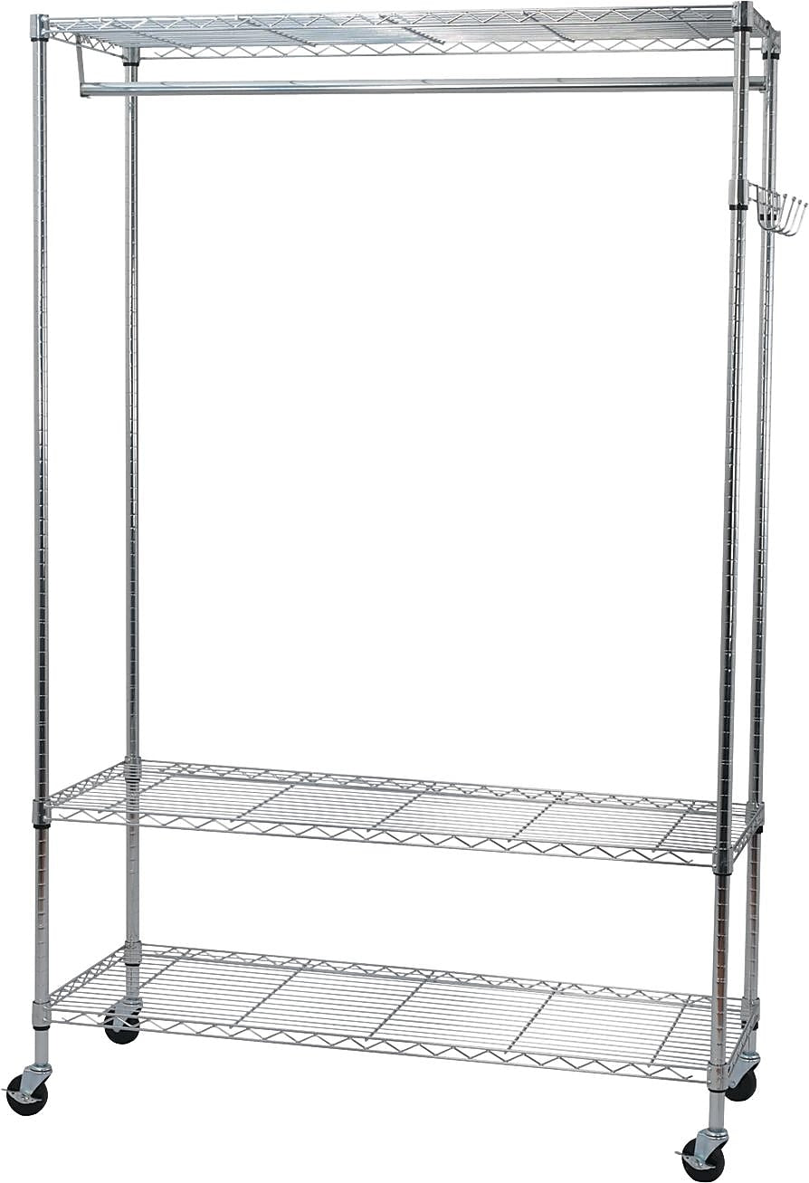 Alera™ Wire Shelving Garment Rack, 48"x18"