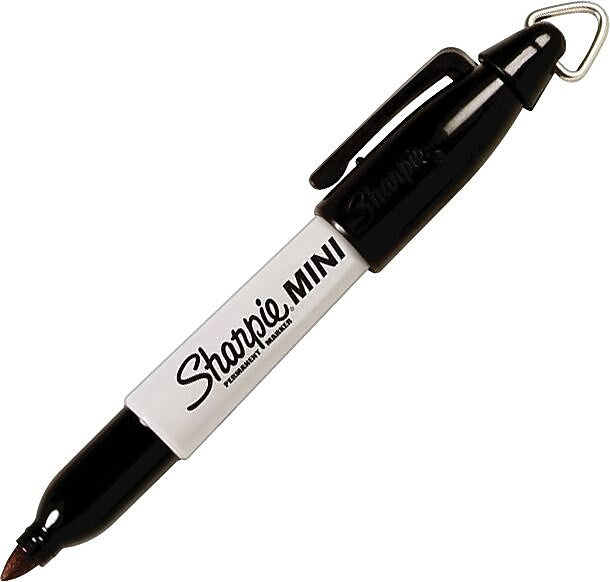 Sharpie Mini Permanent Marker, Fine Tip, Black, 72/Pack (35124)