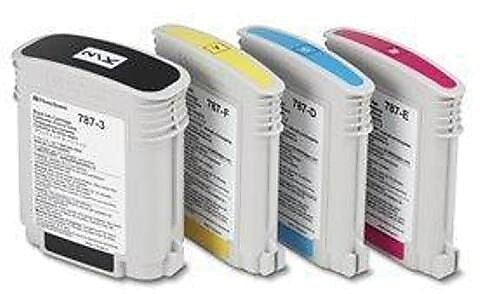 Pitney Bowes 78P-Z Black/Tri-Color Standard Yield Ink Cartridge, 2/Pack
