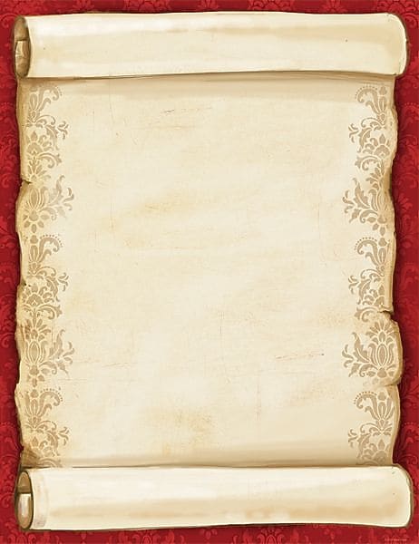 Great Papers! Holiday Stationery Christmas Scroll, 80/Count (2012250)