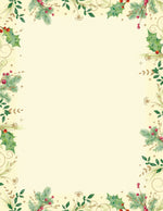 Great Papers Holiday Stationery Holly Branches, 80/Count (2013242)