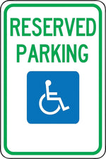 Accuform Reflective "RESERVED PARKING" Parking Sign, 18" x 12", Aluminum (FRA216RA)