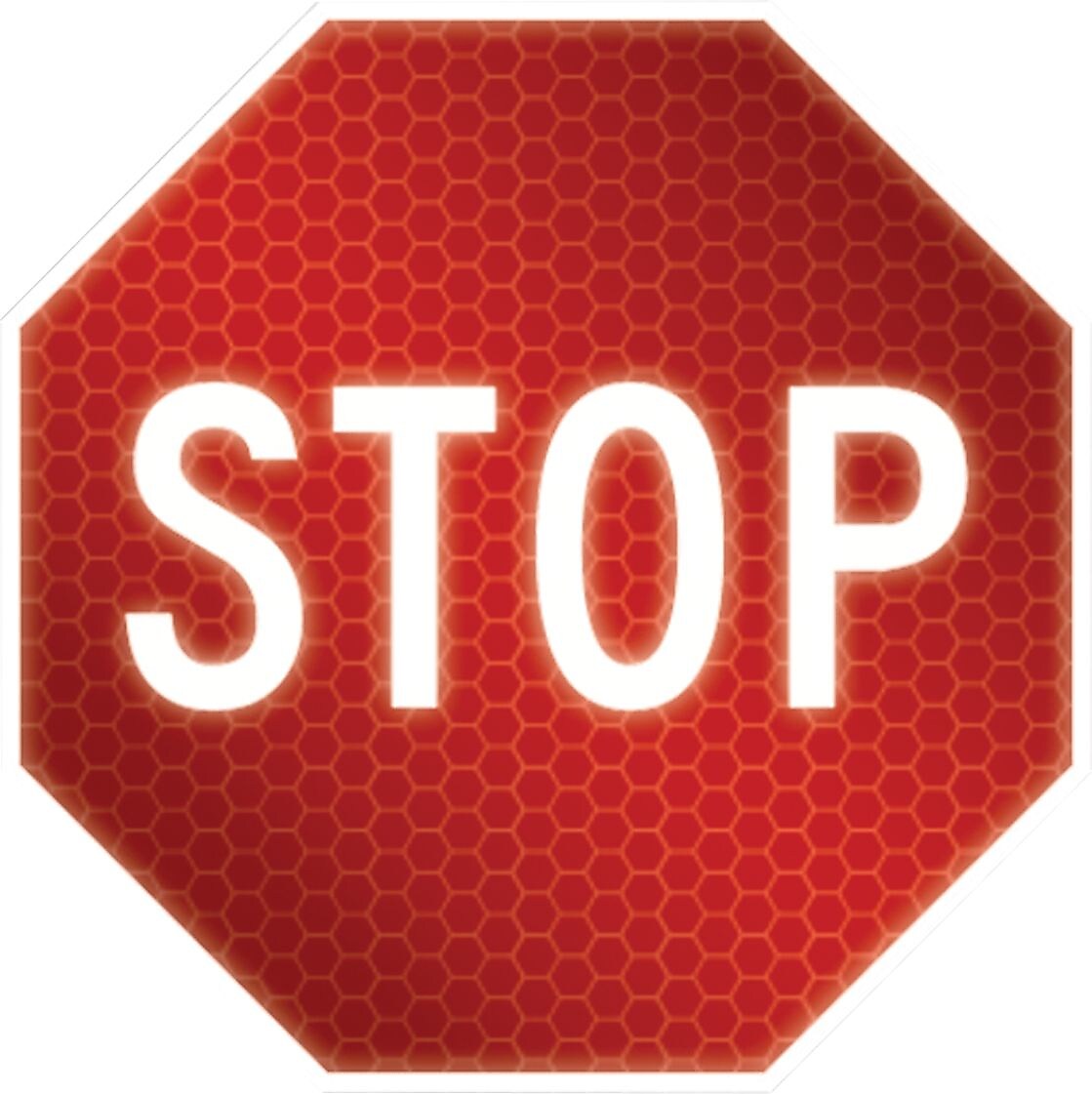 Accuform Prismatic Reflective "STOP" Regulatory Traffic Sign, 24" x 24", Aluminum (FRR048)