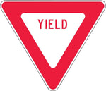Accuform Reflective "YIELD" Regulatory Traffic Sign, 30" x 30", Aluminum (FRR425RA)