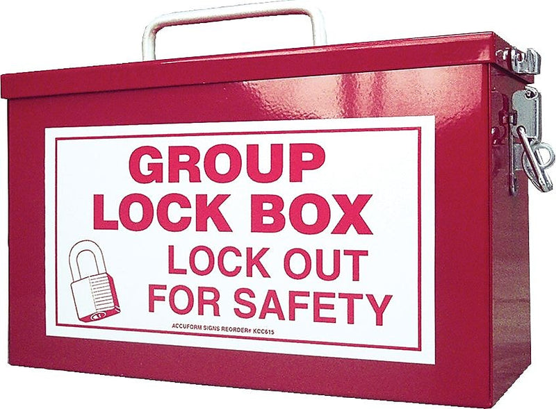 Accuform Steel Portable Group Lock Box, Red (KCC615)