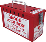 Accuform Steel Portable Group Slot Lock Box, Red (KCC617)