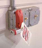 Accuform STOPOUT Universal Blockout Wall Switch Lockout, Red (KDD139)
