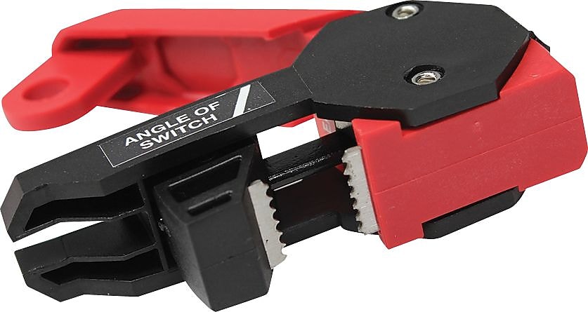 Accuform STOPOUT Single Pole 120/240 Circuit Breaker Lockout With Bar Clamp, Red (KDD160)