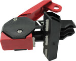 Accuform STOPOUT Triple Pole 120/240 Circuit Breaker Lockout With Bar Clamp/Lockout Tag, Red (KDD162)