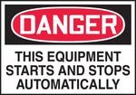 Accuform 3 1/2" x 5" Adhesive Vinyl Safety Label "DANGER THIS..", Red/Black On White, 5/Pack (LEQM269VSP)