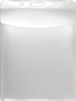 PVC-Free Badge Holders, Vertical, 3" x 4", Clear, 50/Pack