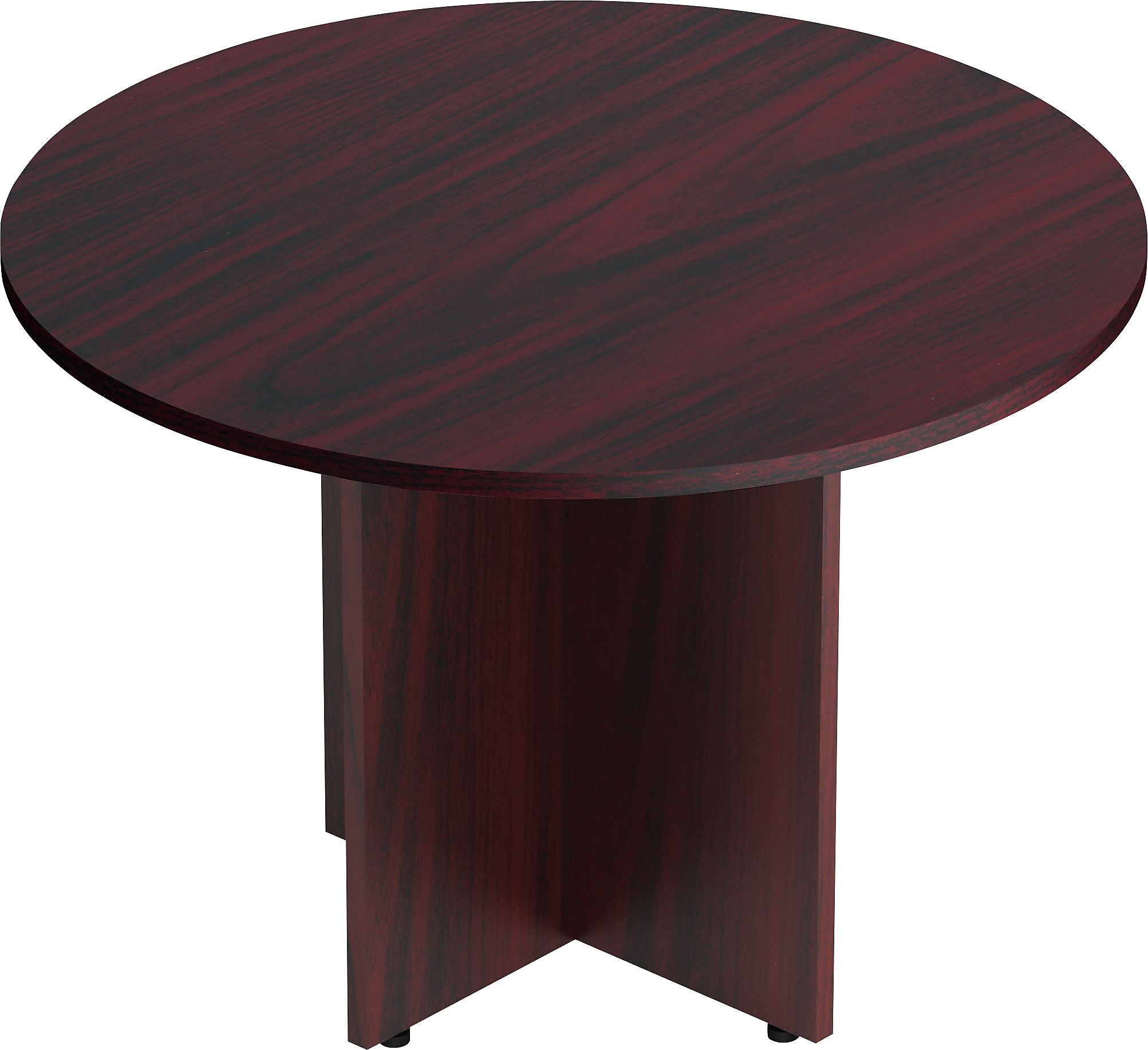 Offices To Go 42" Dia. Superior Laminate Round Conference Table, American Mahogany (TDSL42RAML)