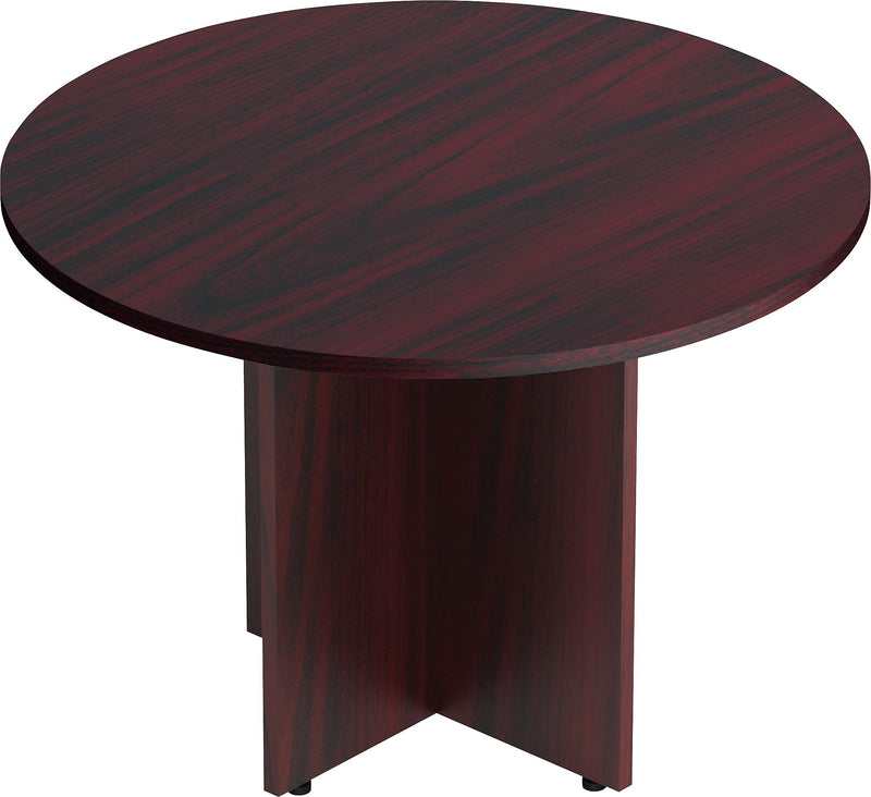 Offices To Go 42" Dia. Superior Laminate Round Conference Table, American Mahogany (TDSL42RAML)