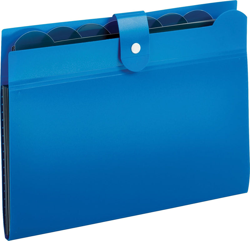 Pendaflex Plastic Accordion File, 7-Pocket, Letter, Blue (89551BLU)