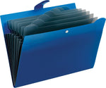 Pendaflex Plastic Accordion File, 7-Pocket, Letter, Blue (89551BLU)