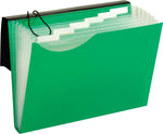Pendaflex Plastic Accordion File, 7-Pocket, Letter, Green (67440GRN)