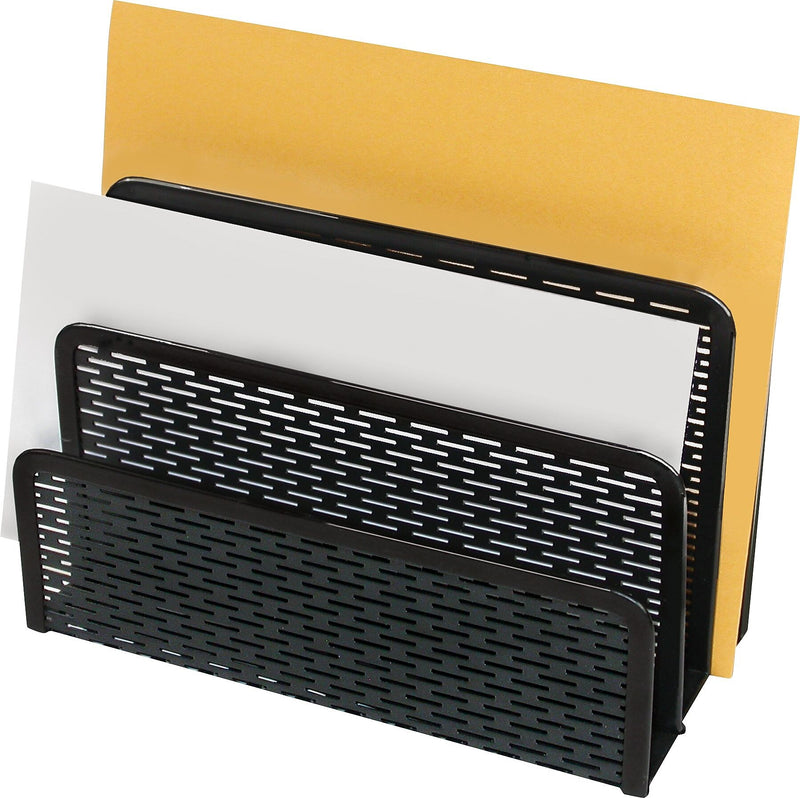 Artistic Urban Collection Punched Metal Letter Sorter,  Black (ART20003)