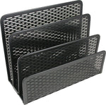 Artistic Urban Collection Punched Metal Letter Sorter,  Black (ART20003)