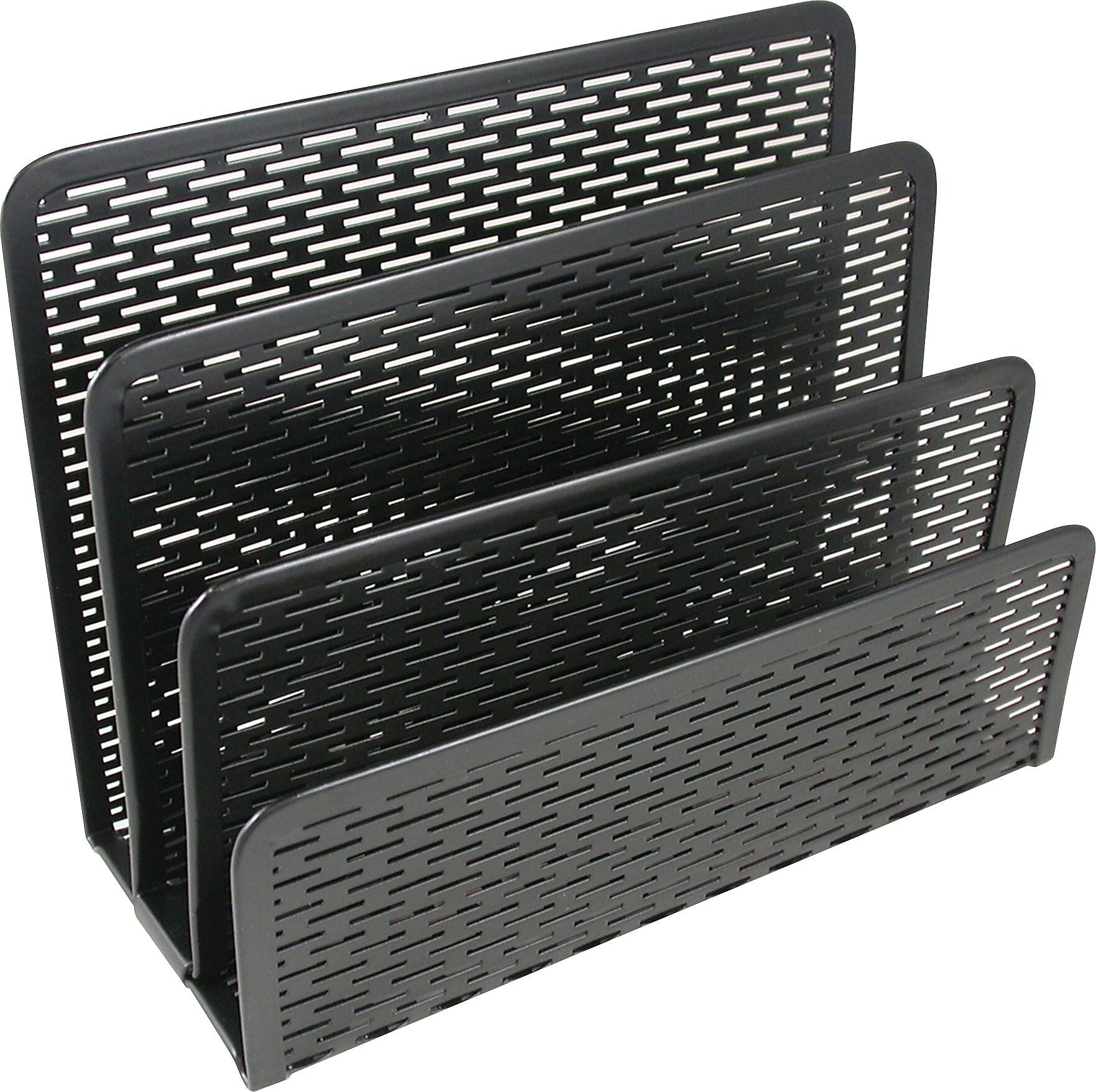 Artistic Urban Collection Punched Metal Letter Sorter,  Black (ART20003)