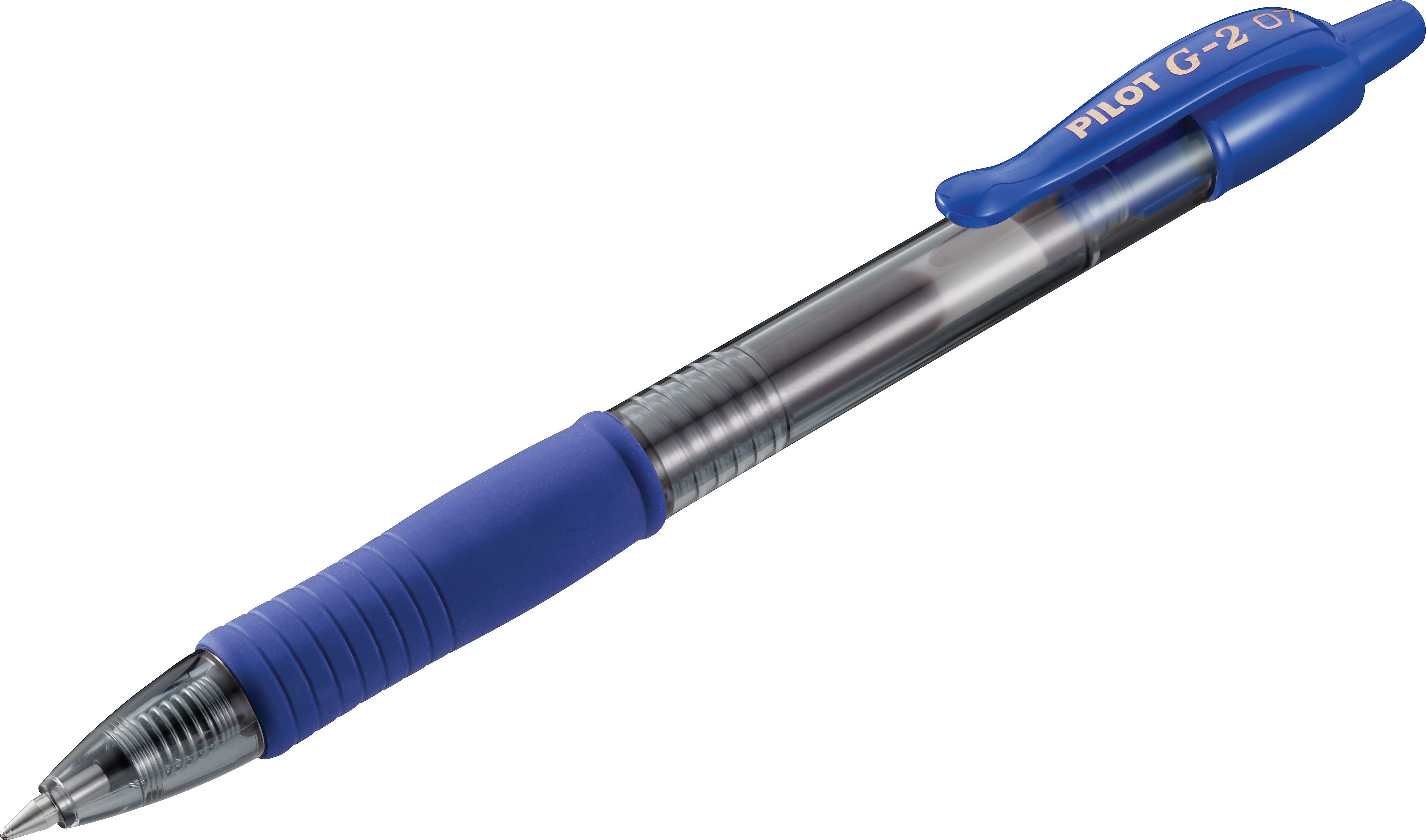 Pilot G2 Retractable Gel Pens, Fine Point, Blue Ink, 2/Pack (31032)