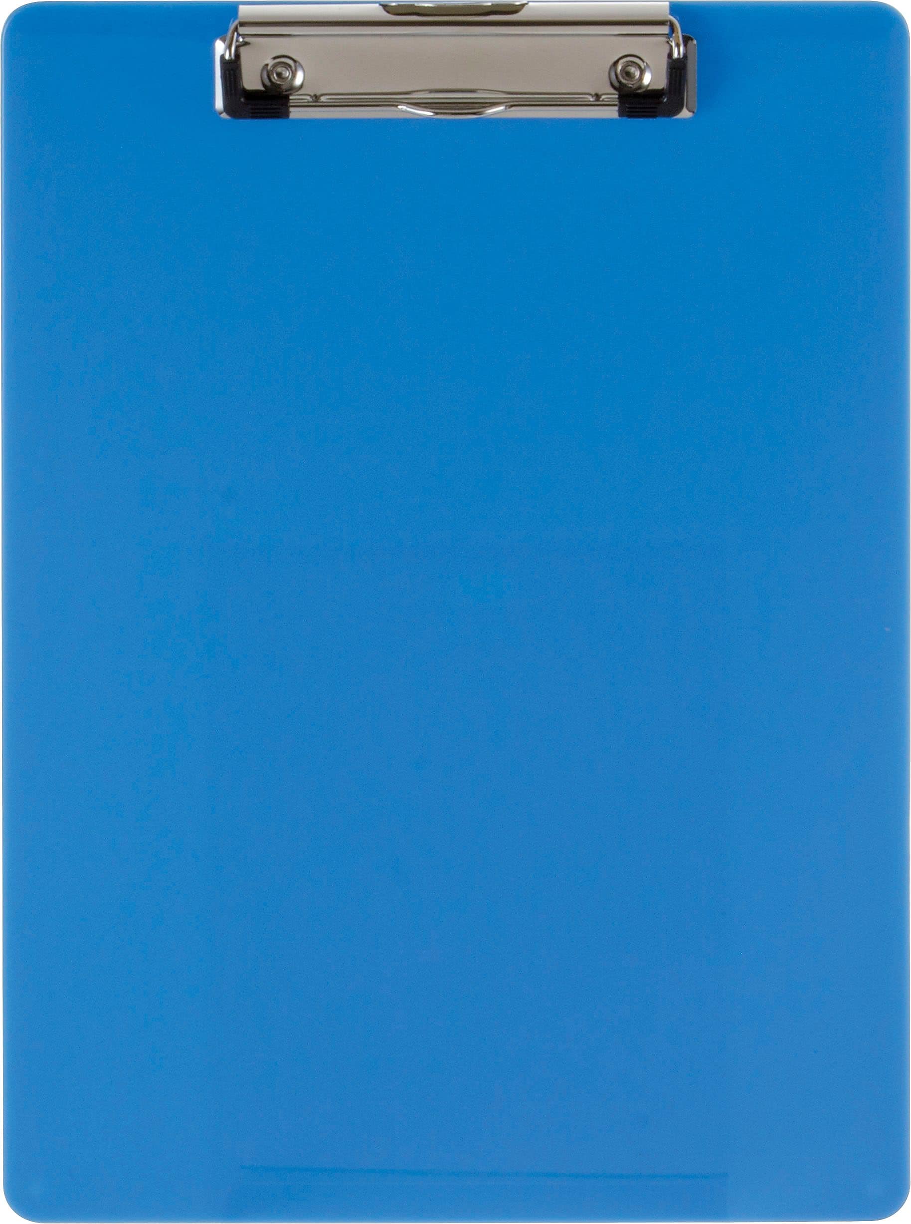 Officemate Plastic Clipboard Letter Size, Arctic Blue (OIC83048)