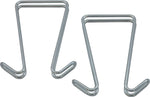 Alera Double Sided Partition Garment Hook, Silver, Steel, 2/Pack (ALECH2SR)