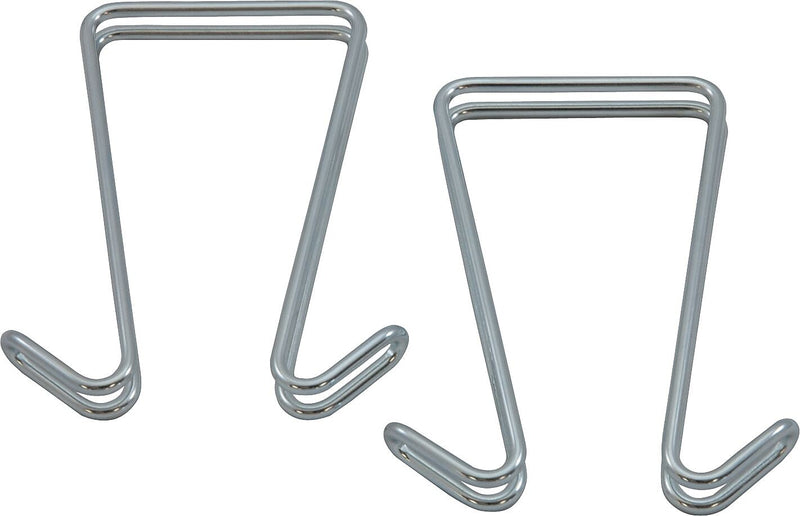 Alera Double Sided Partition Garment Hook, Silver, Steel, 2/Pack (ALECH2SR)
