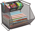 Safco Onyx Stackable Mesh Storage Bin, Sturdy Black (SAF2164BL)