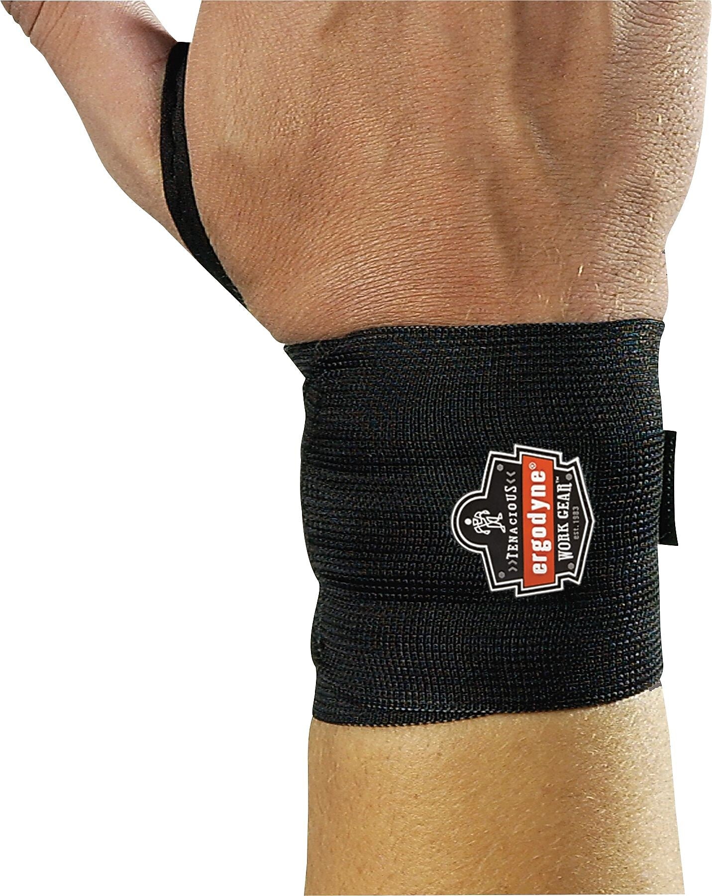 Ergodyne ProFlex 420 Elastic Wrist Wrap With Thumb Loop, L/XL, 6/Carton (72224)