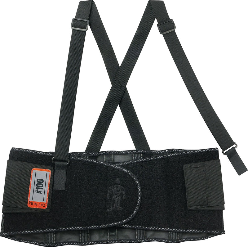 Ergodyne® ProFlex® 100 Economy Back Support, Black, 4XL