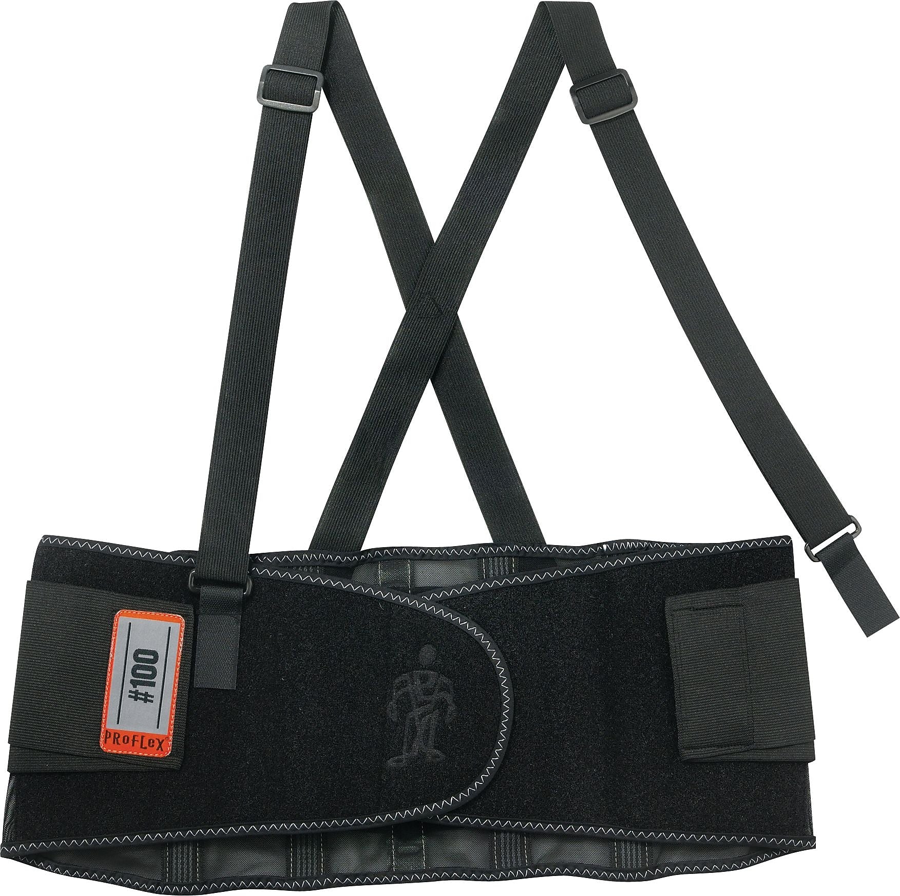 Ergodyne® ProFlex® 100 Economy Back Support, Black, XS
