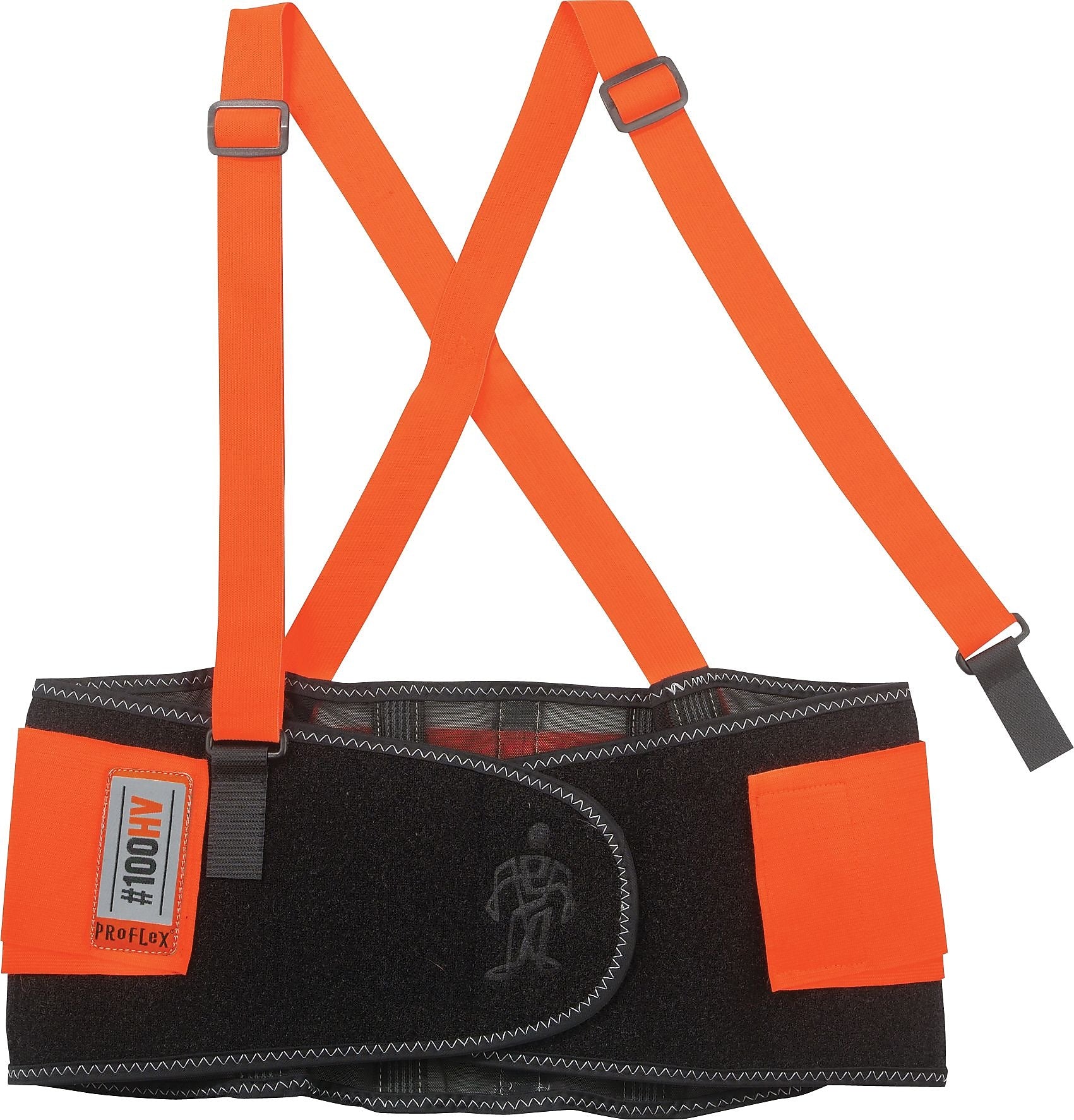 Ergodyne® ProFlex® 100 Economy Hi-Visibility Back Support, Orange, 4XL