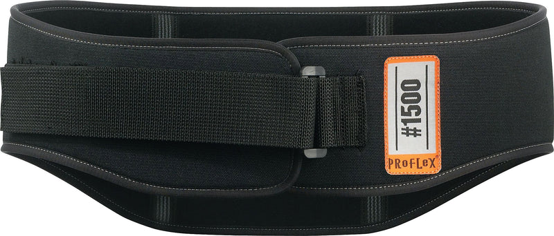 Ergodyne® ProFlex® 1500 Weight Lifters Style Back Support, Black, Large