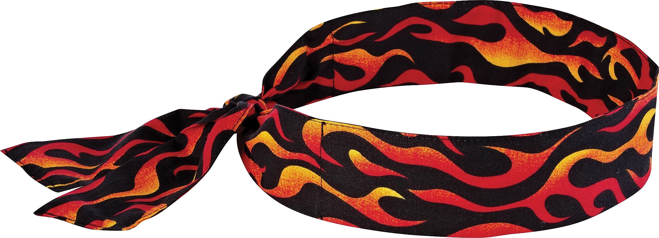 Ergodyne Chill-Its 6700 Evaporative Cooling Bandana, Red Flames, One Size, 24/Carton (12341)