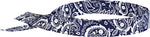 Chill-Its 6705 Evaporative Cooling Bandana, Navy Western, One Size, 24/Carton (12316)