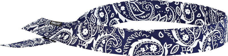 Chill-Its 6705 Evaporative Cooling Bandana, Navy Western, One Size, 24/Carton (12316)