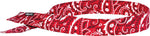 Ergodyne Chill-Its 6705 Evaporative Cooling Bandana, Red Western, One Size, 24/Carton (12315)