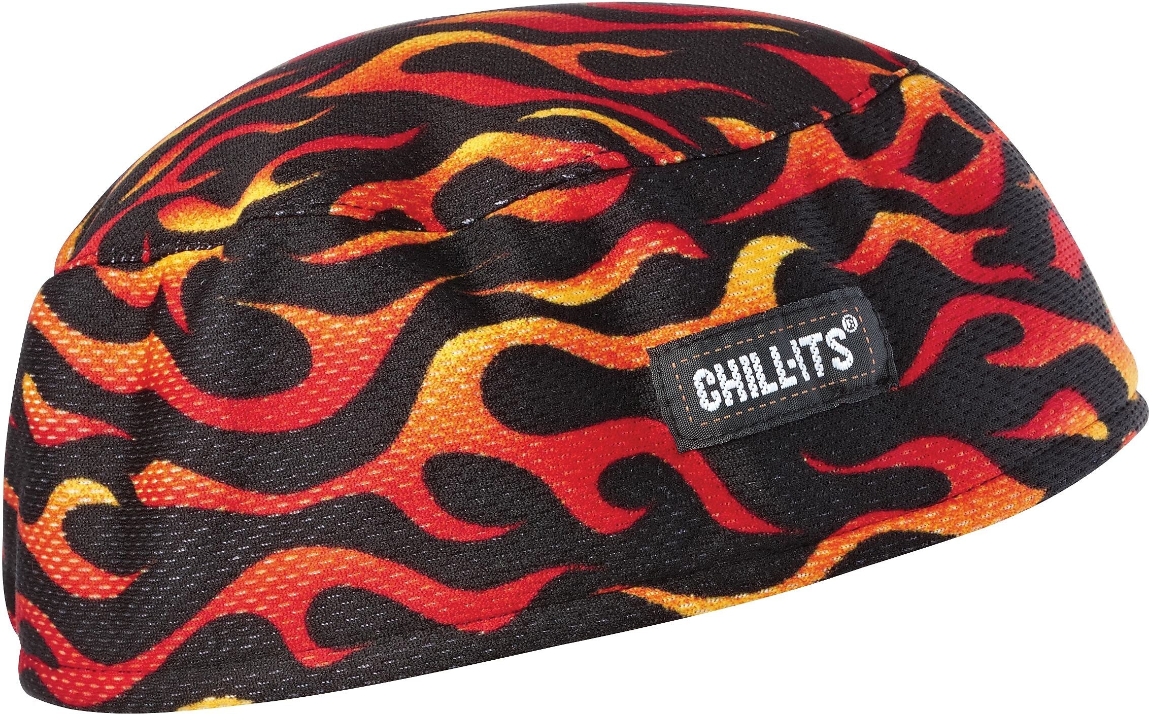 Ergodyne Chill-Its 6630 High-Performance Cooling Beanie, Flames, One Size, 6/Carton (12514)