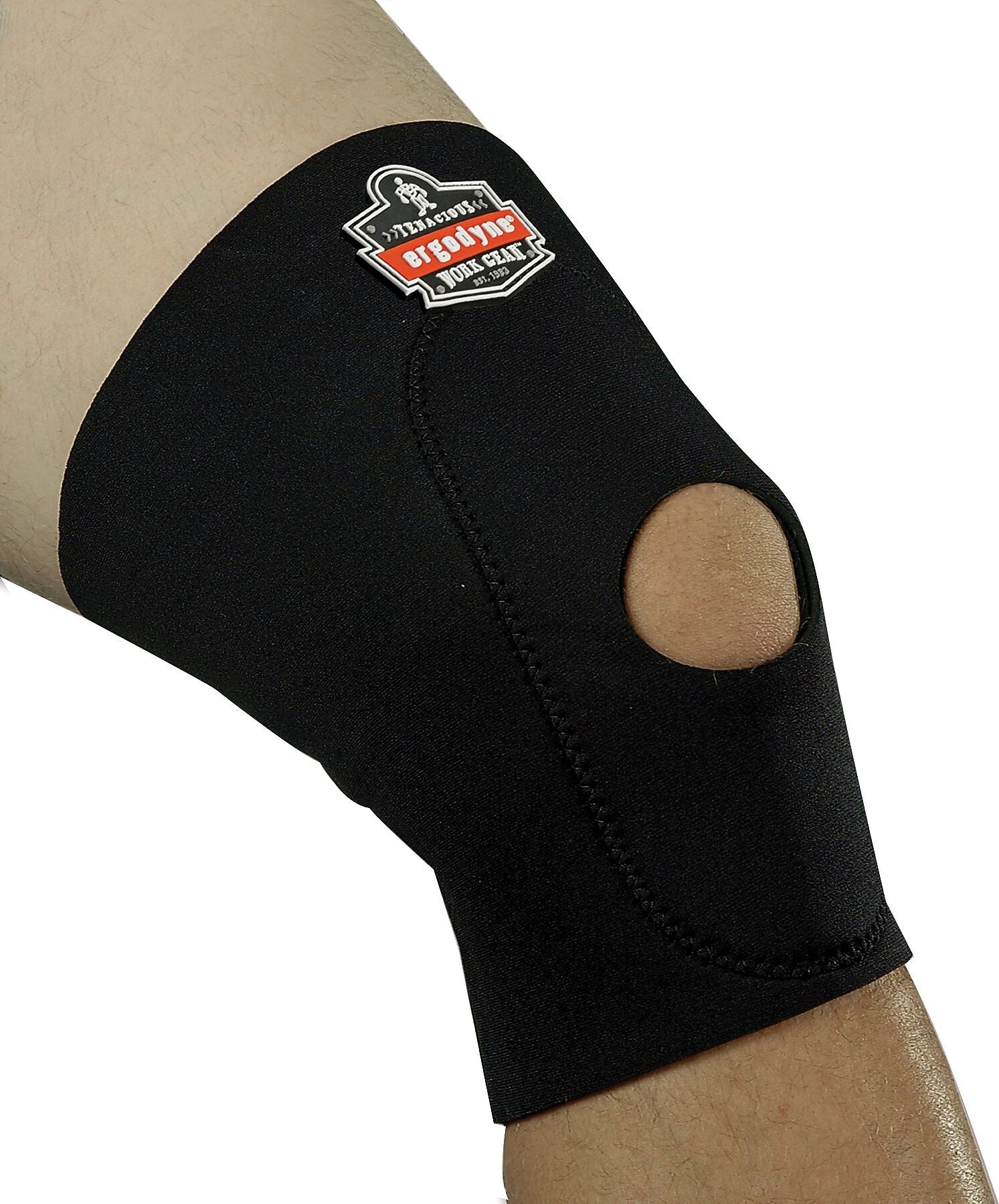 Ergodyne® ProFlex® Knee Sleeve With Open Patella/Anterior Pad, Black, 2XL