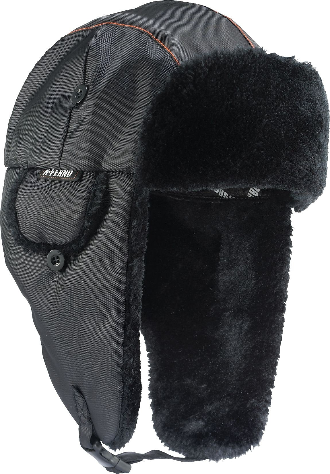 Ergodyne N-Ferno 6802 Classic Trapper Hat, Black, Large/Extra-Large (16845)