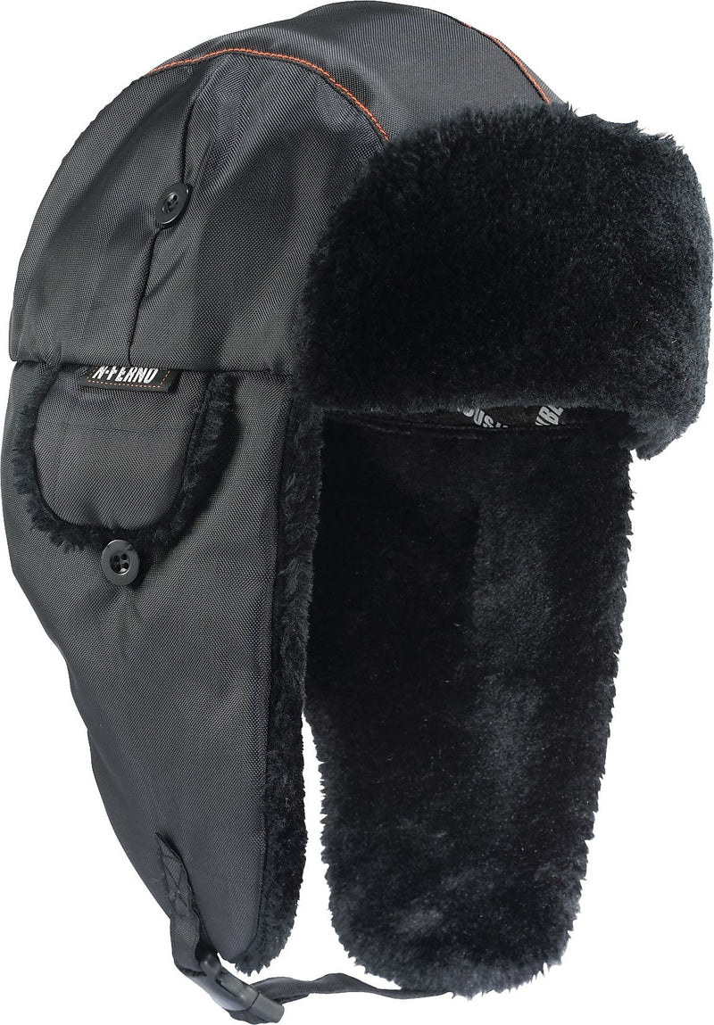 Ergodyne N-Ferno 6802 Classic Trapper Hat, Black, Small/Medium (16843)